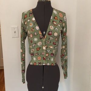 Miss Jolie size small tea cup sweater cardigan